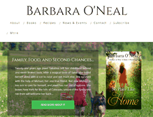 Tablet Screenshot of barbaraoneal.com